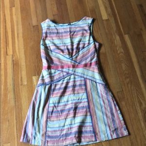 Summer linen blend dress.